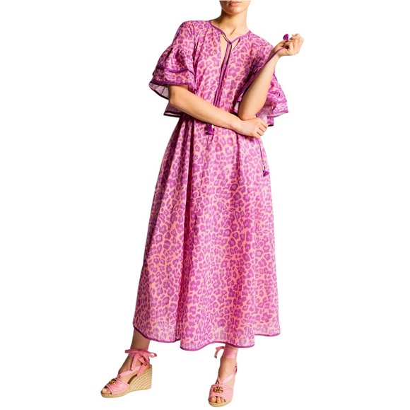 Zimmermann Dresses & Skirts - Zimmermann leopard print pink teddy dress